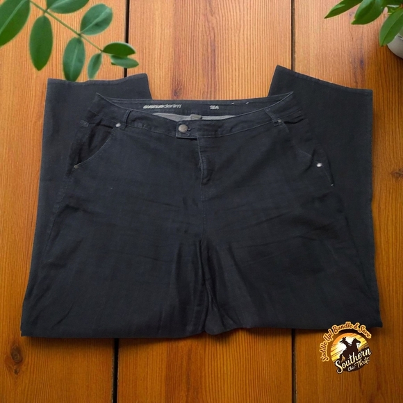 AVENUE DENIM - 18A Blue / Black Straight Jeans Classic Style - Picture 3 of 12